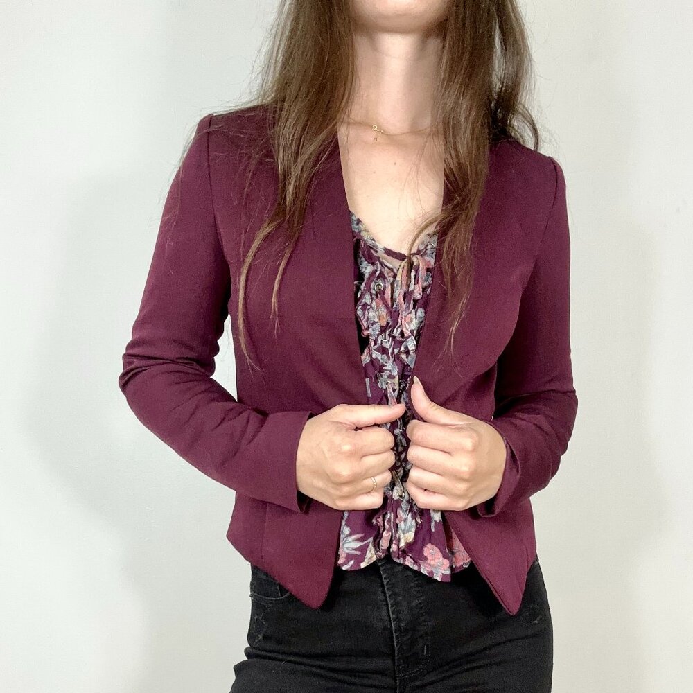 *Another Story Purple Wine Blazer